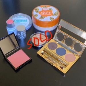 Brow bar, blushes, gelato highlighter, powder etc.